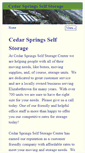 Mobile Screenshot of cedarspringsstorage.com
