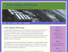 Tablet Screenshot of cedarspringsstorage.com